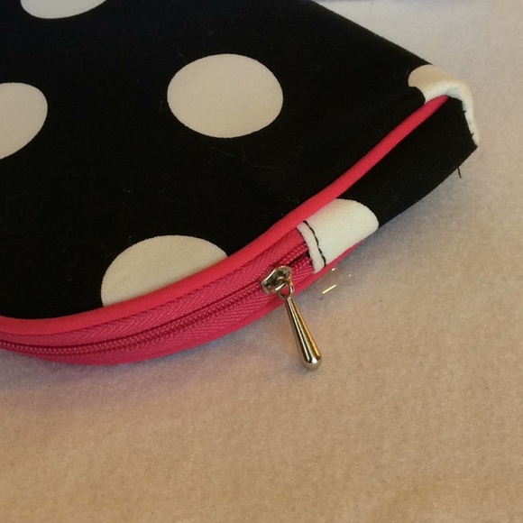 FINAL SALE PRICE Once Upon a Rose Polka Dot Makeup Bag - Picture 4 of 5